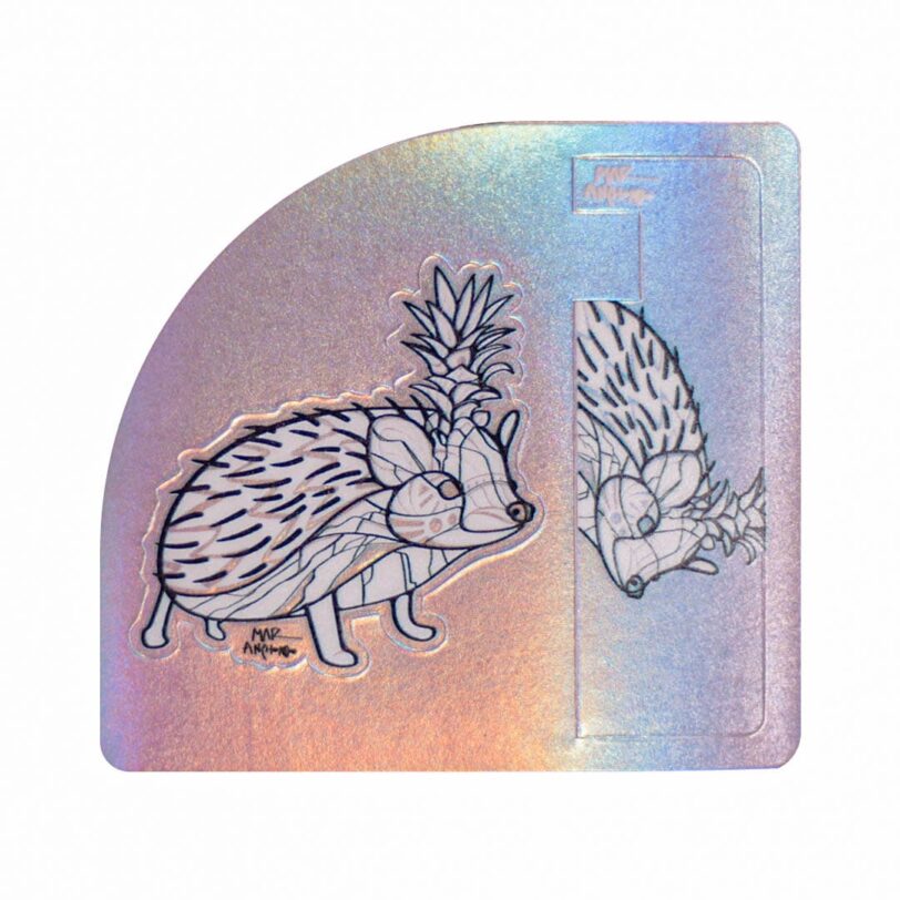 Piña tarjeta sticker