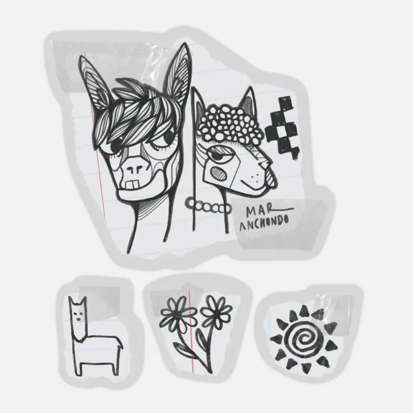 Llamas Mini Stickers