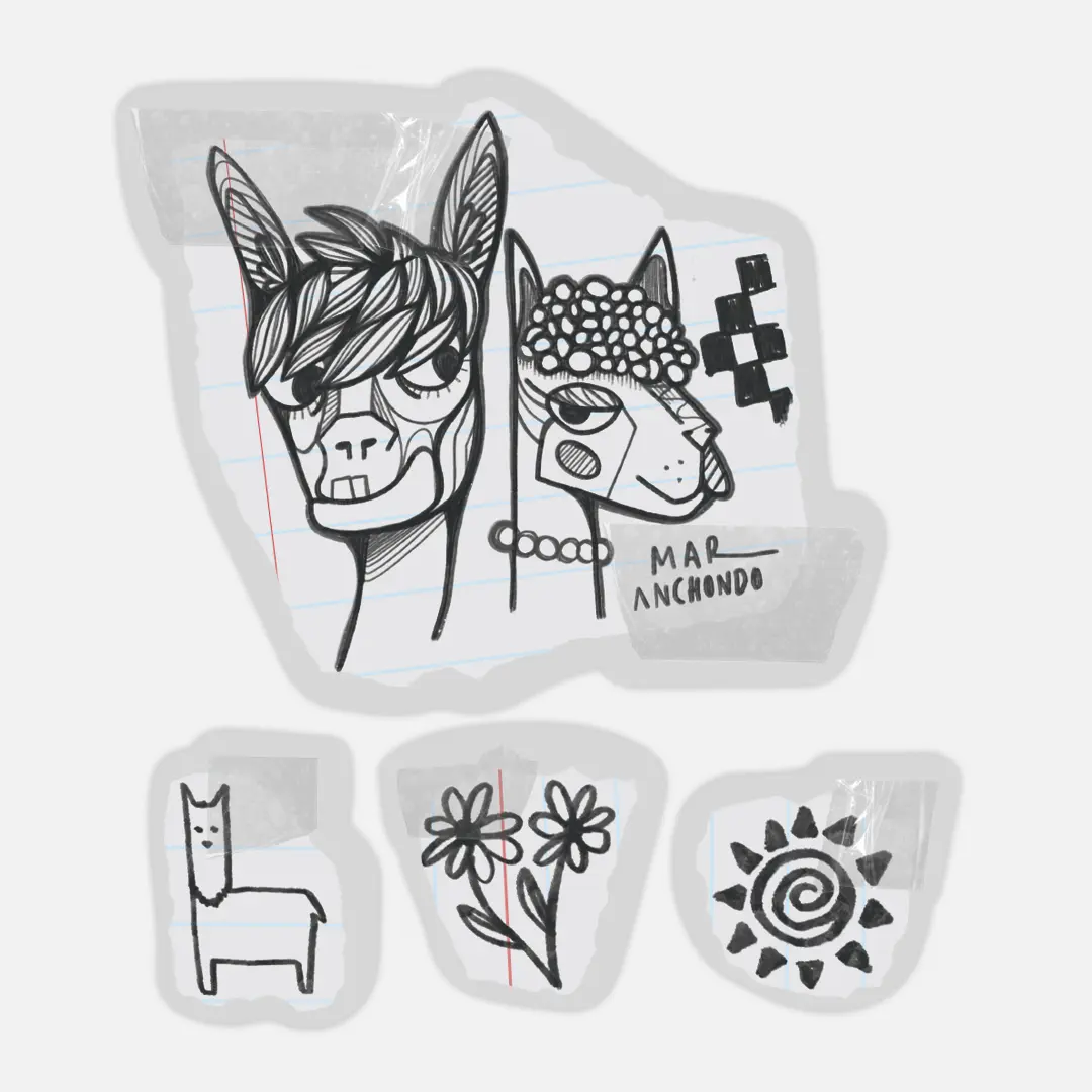 Llamas Mini Stickers