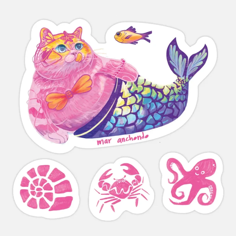 Gato Sireno MiniStickers